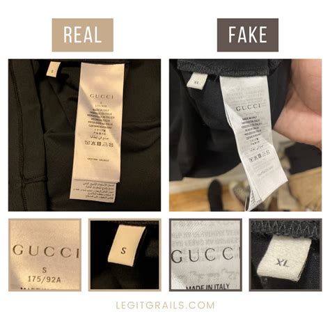 fake ass gucci clothes - authentic Gucci clothing tags.